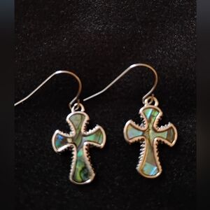 religious cross earrings
